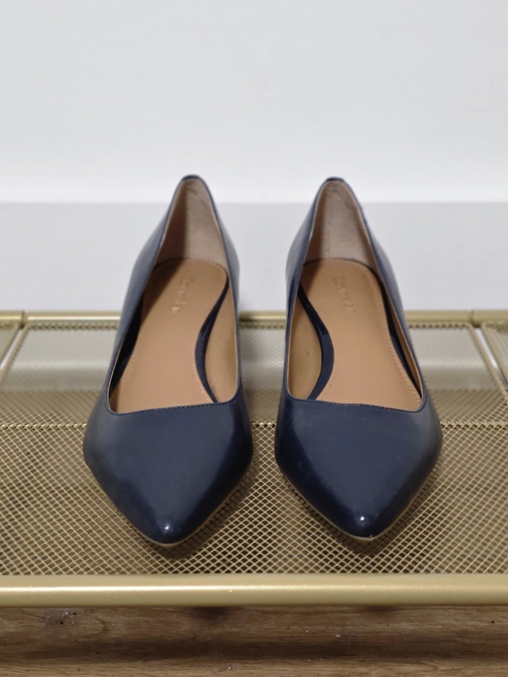 Calvin Klein Navy Kitten Heels Size 6